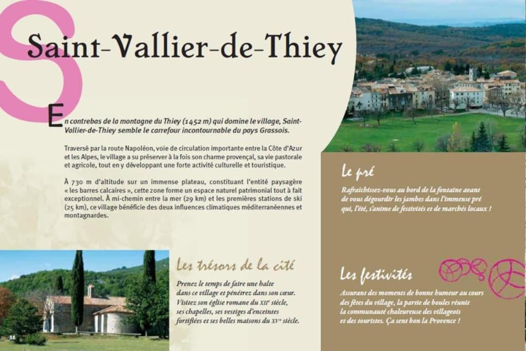 La Casetta Du Village, Calme Et Exterieur Saint-Vallier-de-Thiey Exterior photo